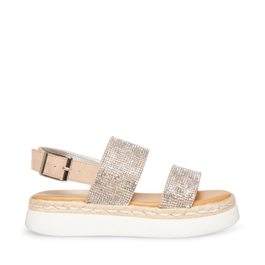 Silver Steve Madden Jaliana Kids\' Platform Sandals | PH 0267FMD